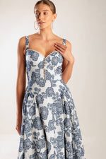 EXPLORING NEW INTERESTS WOVEN MIDI DRESS - By Baano