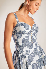 EXPLORING NEW INTERESTS WOVEN MIDI DRESS - By Baano