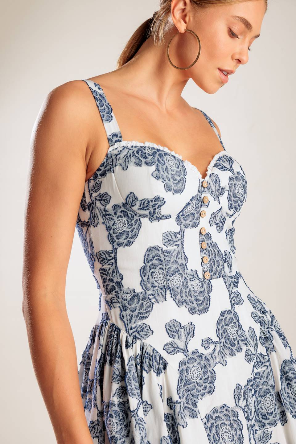 EXPLORING NEW INTERESTS WOVEN MIDI DRESS - By Baano