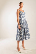 EXPLORING NEW INTERESTS WOVEN MIDI DRESS - By Baano