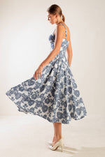 EXPLORING NEW INTERESTS WOVEN MIDI DRESS - By Baano