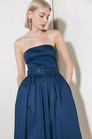 ENDLESSLY CHARMING WOVEN MIDI DRESS - By Baano