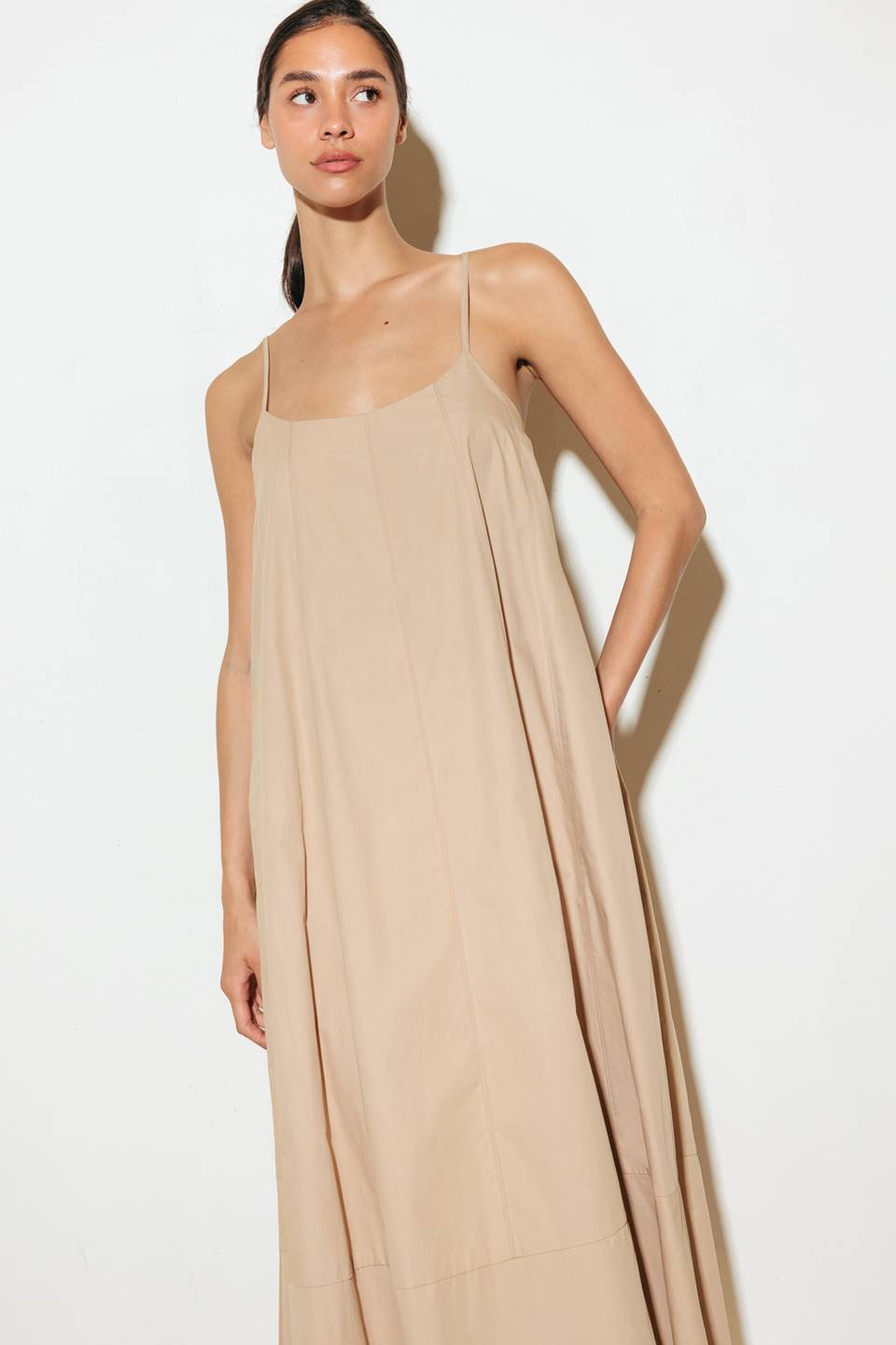 DAISY LANE WOVEN MIDI TENT DRESS - By Baano