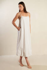 JUST WONDERING WOVEN MIDI DRESS - By Baano