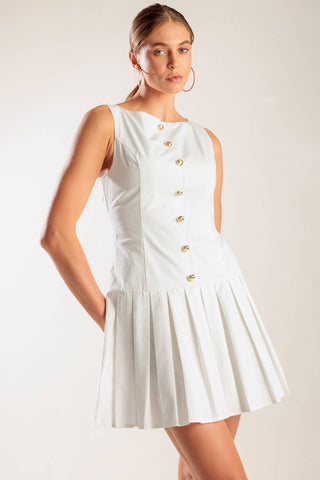 NO COMPARISON WHITE WOVEN MINI DRESS - By Baano