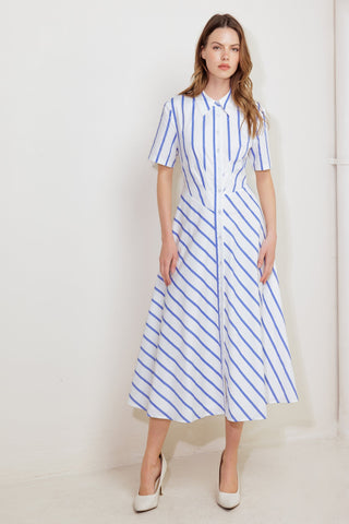 YOU HAD ME AT WOVEN MIDI DRESS - By Baano