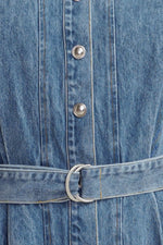 MIDNIGHT RODEO DENIM MIDI DRESS - By Baano