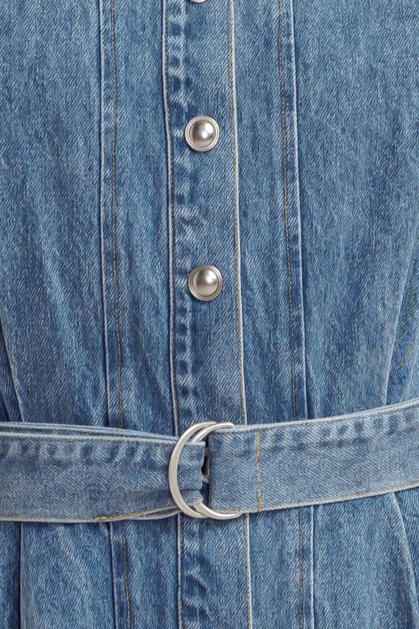 MIDNIGHT RODEO DENIM MIDI DRESS - By Baano