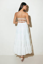 NEO BREEZE WHITE MIDI DRESS - By Baano