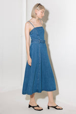 TRULY ENCHANTED DENIM MIDI DRESS - By Baano