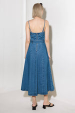 TRULY ENCHANTED DENIM MIDI DRESS - By Baano
