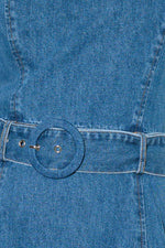 TRULY ENCHANTED DENIM MIDI DRESS - By Baano