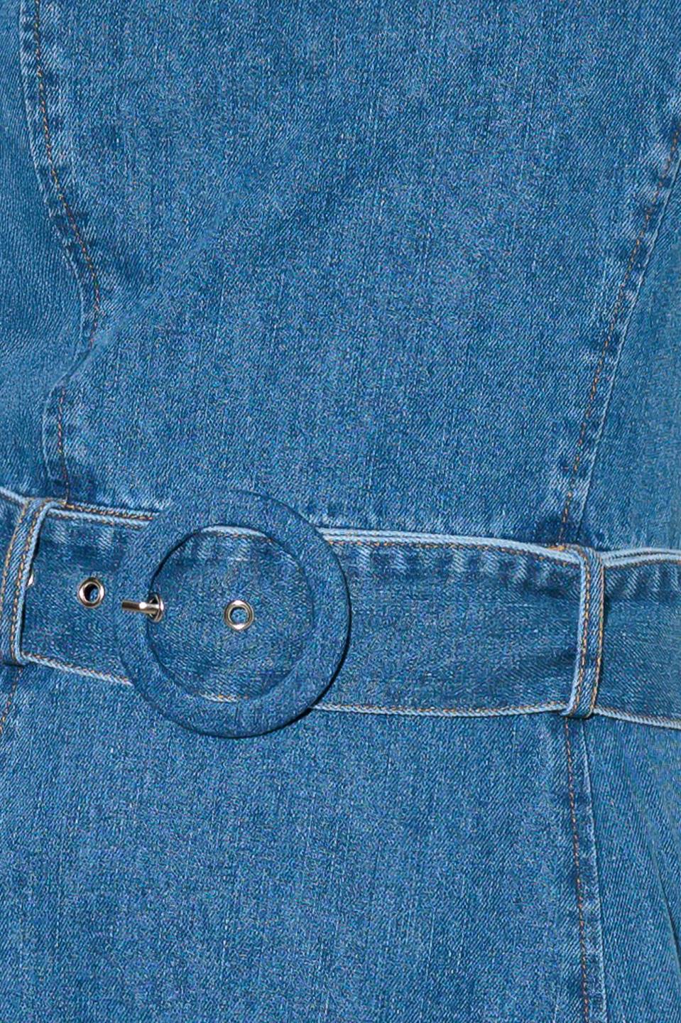 TRULY ENCHANTED DENIM MIDI DRESS - By Baano