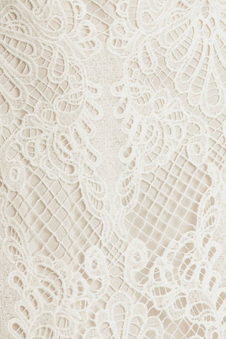 CATCHING DREAMS WOVEN LACE MIDI DRESS - By Baano