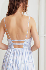 BREEZE NOTE WOVEN MIDI DRESS - By Baano