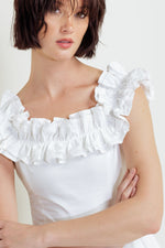 SWEETHEART TIERED ROMANCE WOVEN MIDI DRESS - By Baano