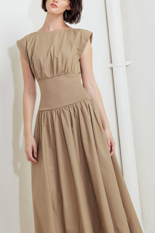 DREAMWEAVER ROMANTIC WOVEN MIDI DRESS - By Baano