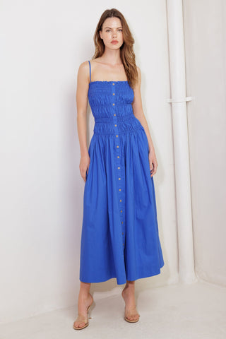 MOONLIGHT ON MY WOVEN MIDI DRESS - By Baano