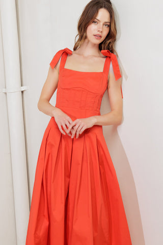 GENTLE SHADE WOVEN MIDI DRESS - By Baano