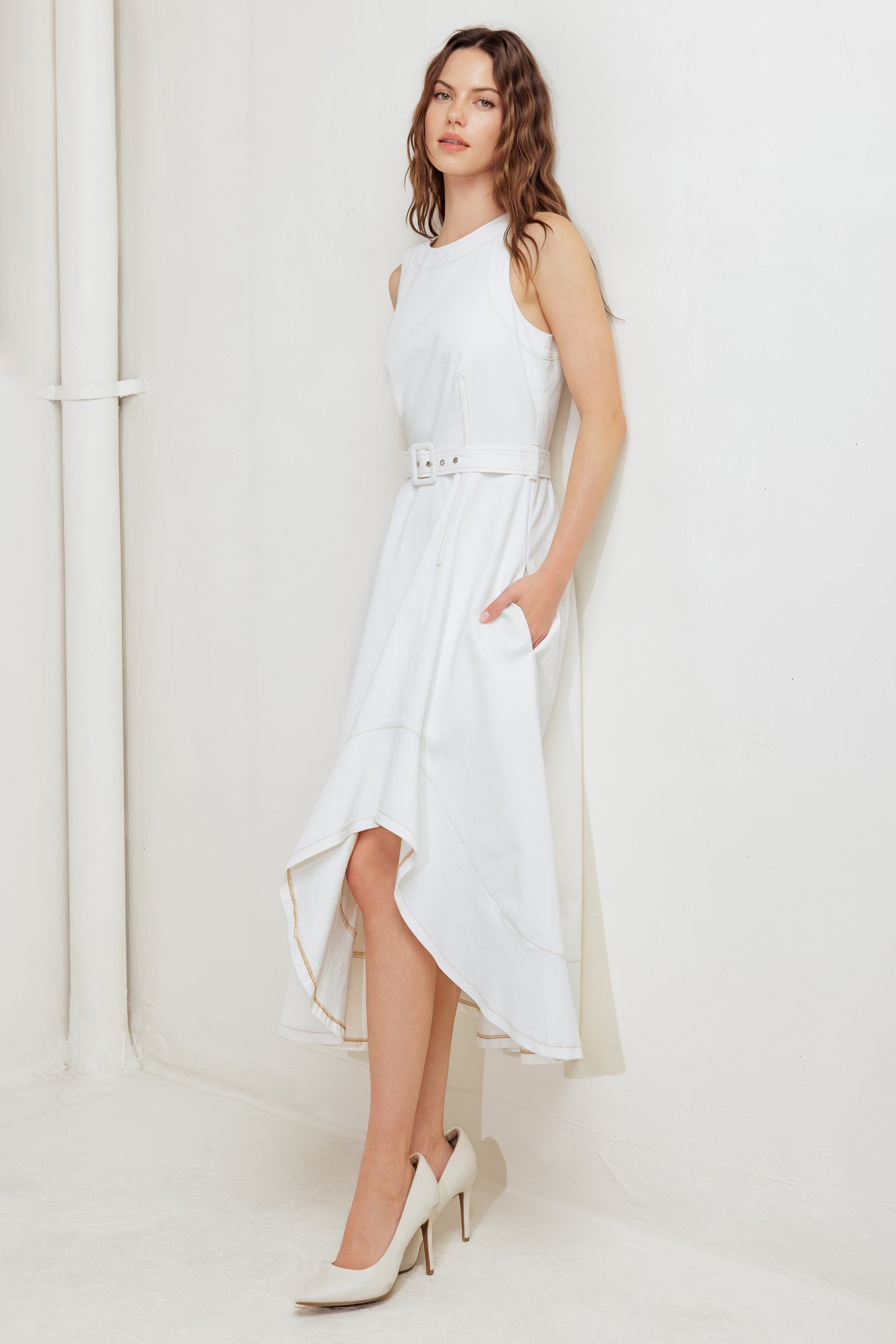 POET’S MUSE WOVEN MIDI DRESS - By Baano