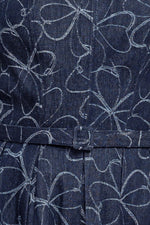 MOONDUST GARDEN DENIM MIDI DRESS - By Baano