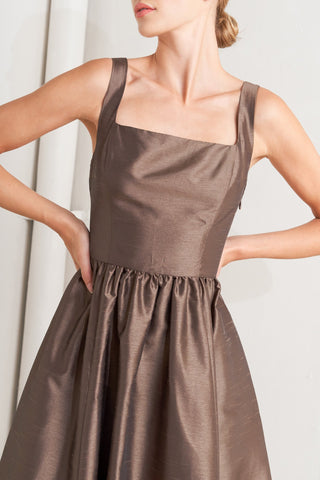 CAFÉ LUSTER WOVEN MIDI DRESS Flying Tomato