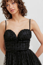 HEART DOT BALLET TULLE MIDI DRESS - By Baano