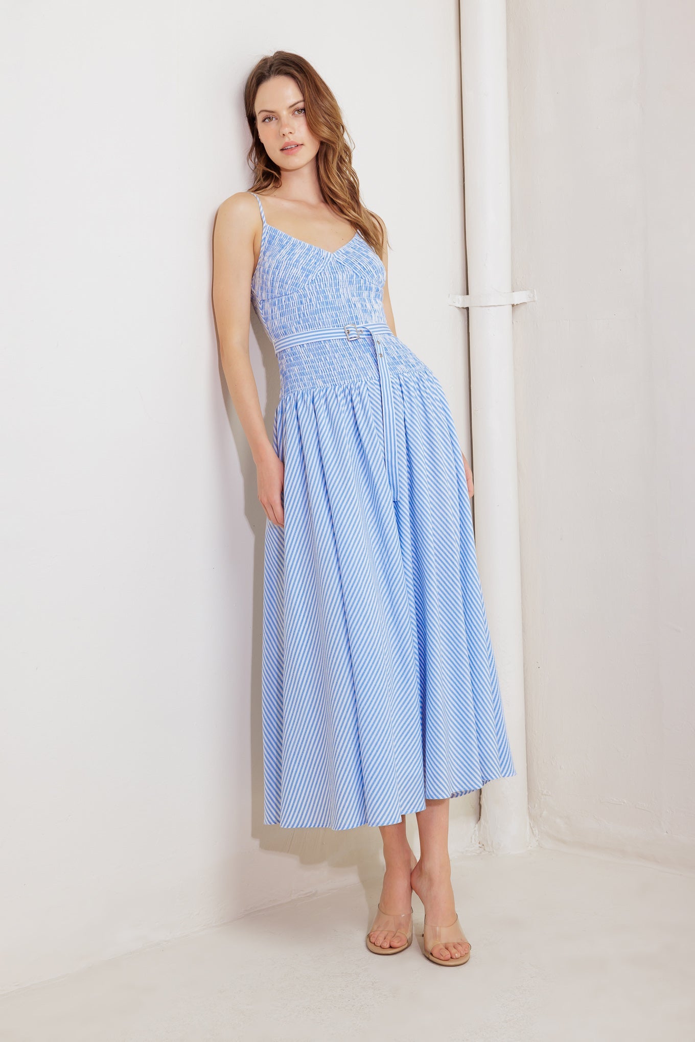 CITY BREEZE WOVEN MIDI DRESS - By Baano