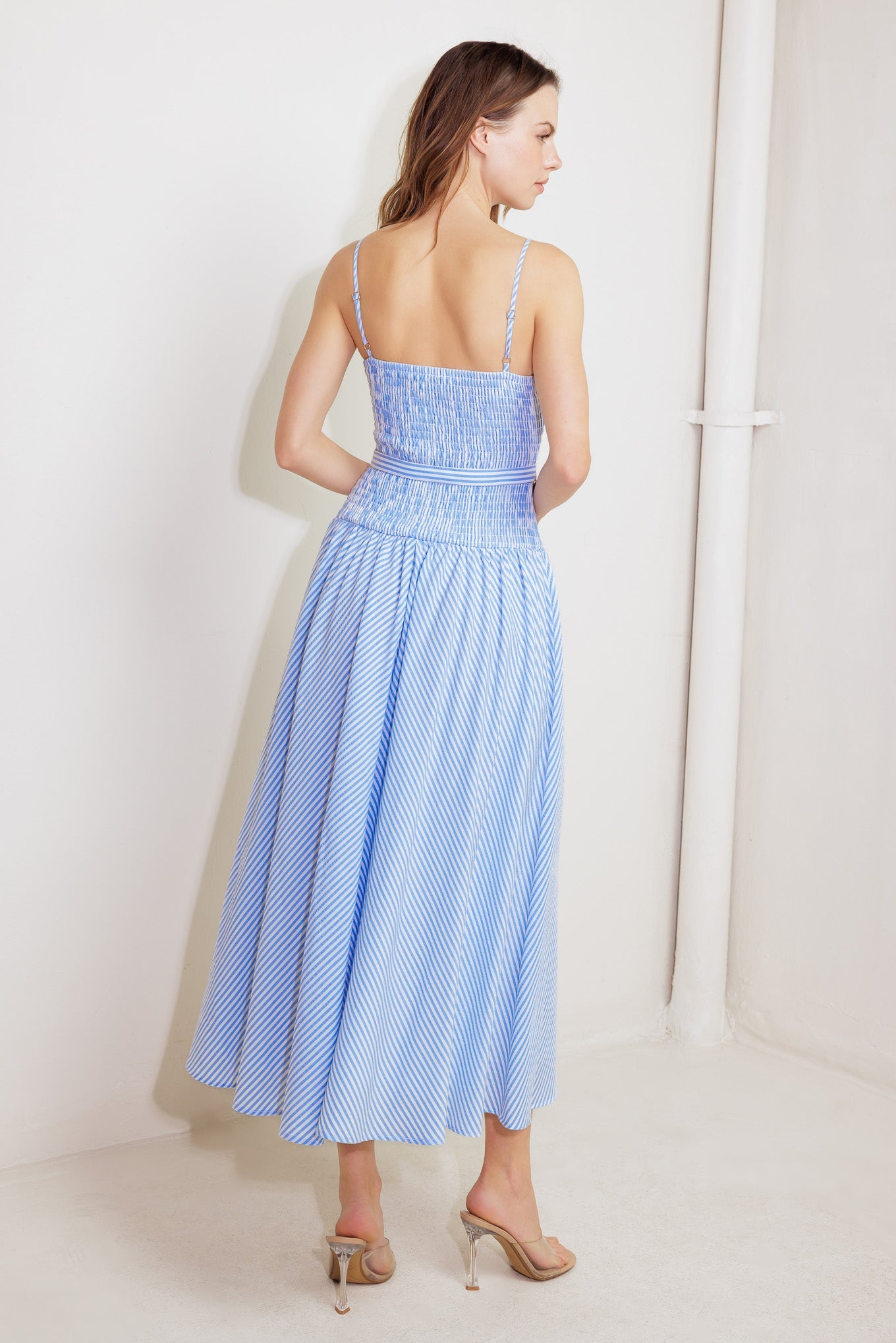 CITY BREEZE WOVEN MIDI DRESS - By Baano