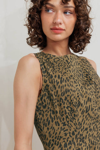 LEO LOVER WOVEN MINI DRESS - By Baano
