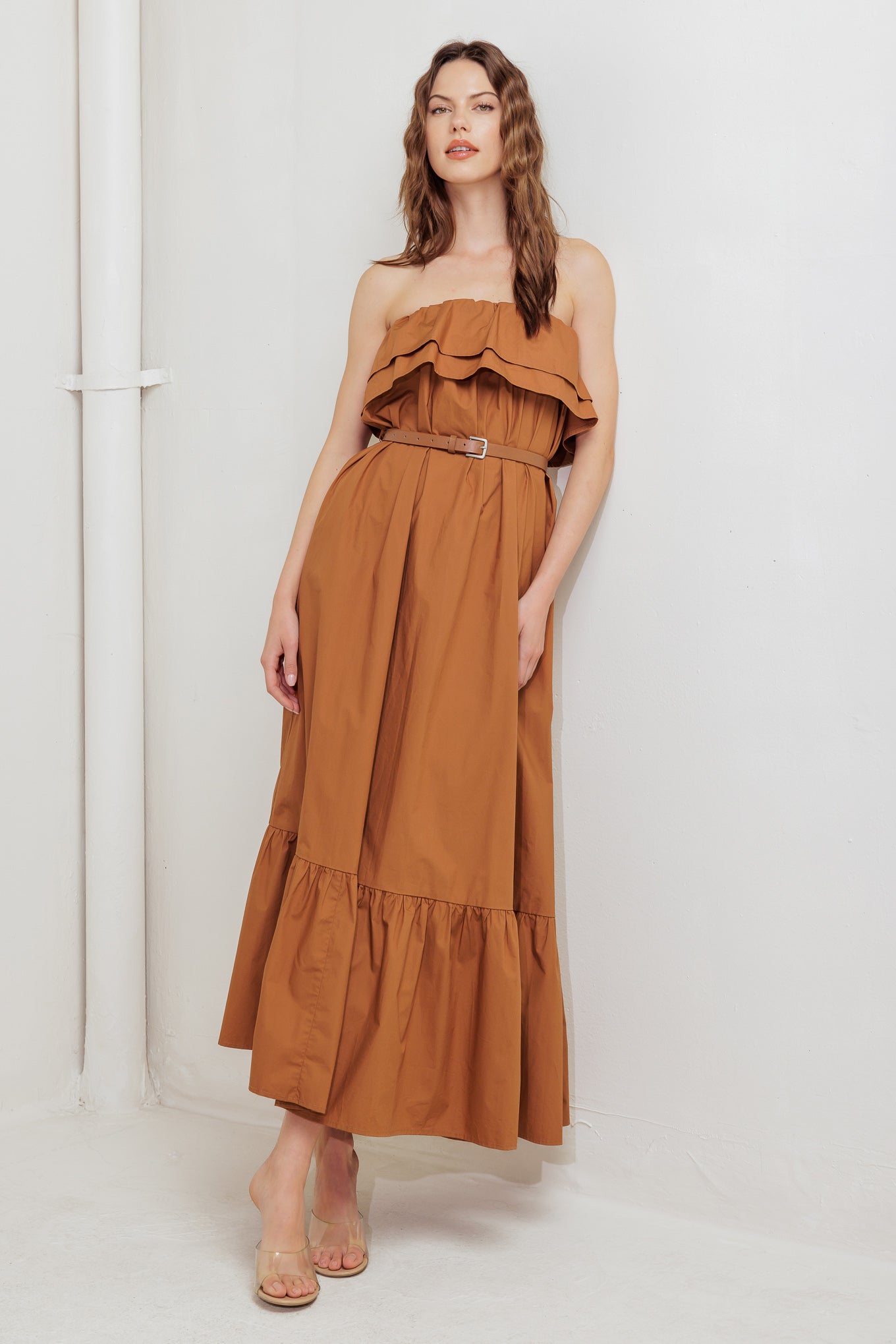 MILK & HONEY WOVEN MIDI DRESS - By Baano