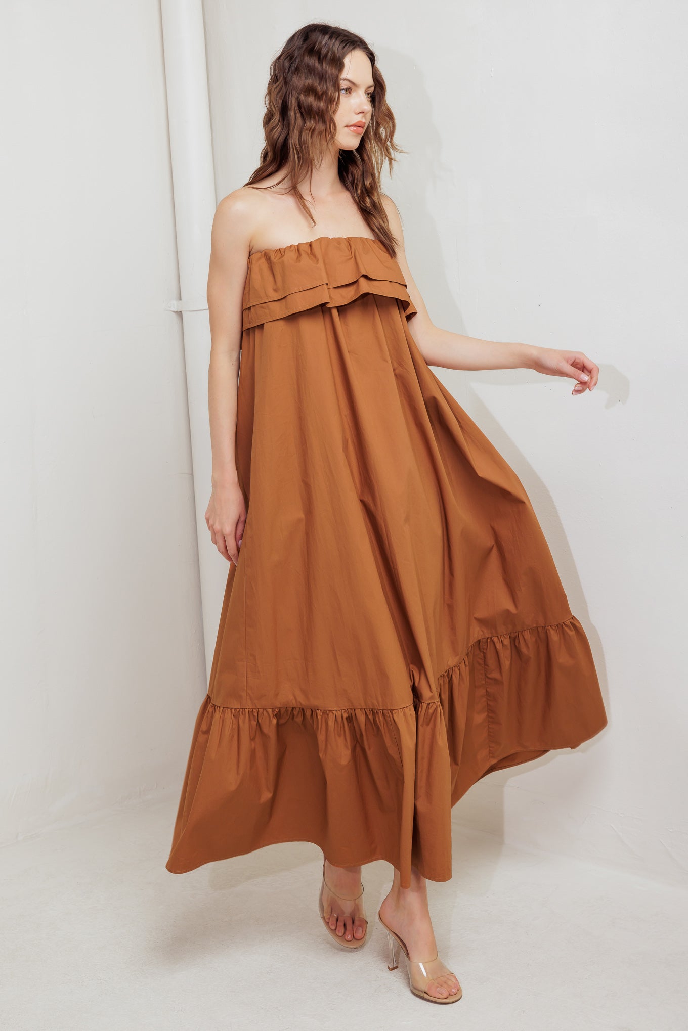 MILK & HONEY WOVEN MIDI DRESS - By Baano