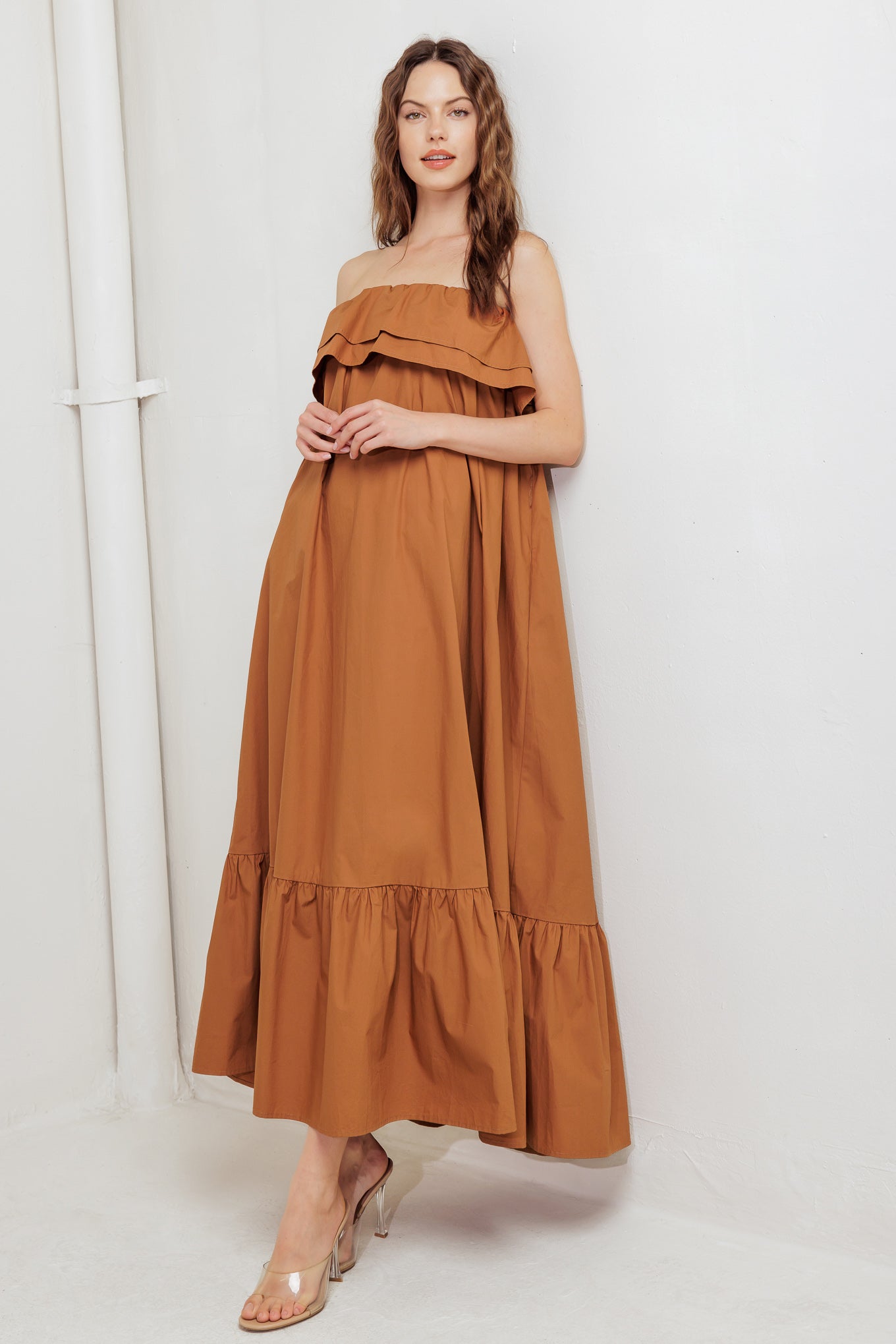 MILK & HONEY WOVEN MIDI DRESS - By Baano