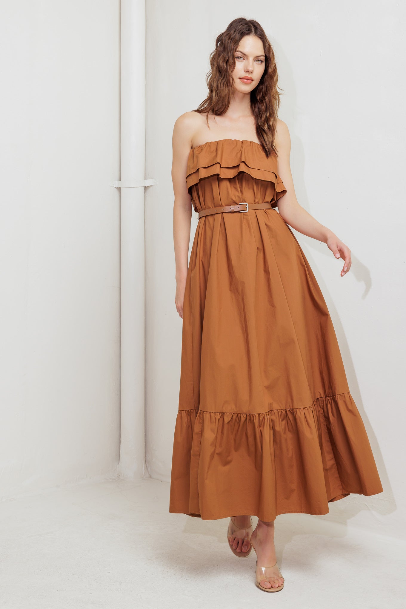 MILK & HONEY WOVEN MIDI DRESS - By Baano