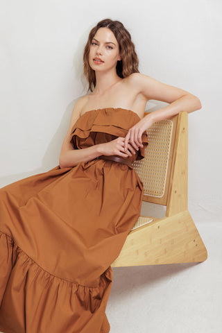 MILK & HONEY WOVEN MIDI DRESS - By Baano