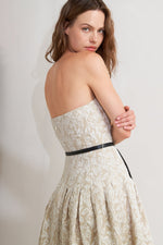 WHISPER LEAF WOVEN MIDI DRESS - By Baano