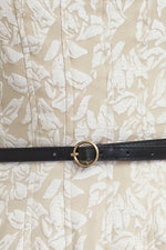 WHISPER LEAF WOVEN MIDI DRESS - By Baano