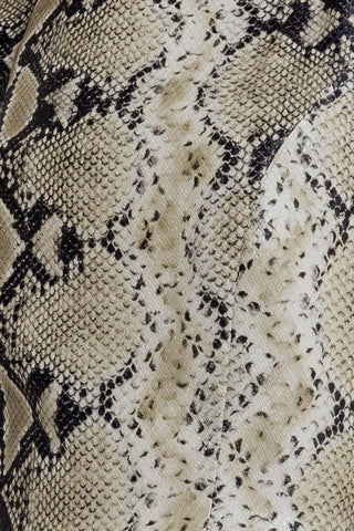SNAKE GLAM FAUX LEATHER MINI DRESS - By Baano