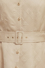 NEUTRAL CHIC WOVEN MIDI DRESS - By Baano