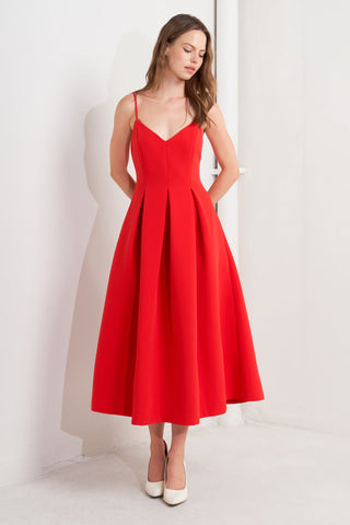RUBY AFFAIR WOVEN MIDI DRESS - By Baano