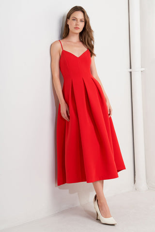 RUBY AFFAIR WOVEN MIDI DRESS - By Baano