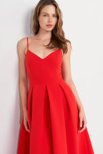 RUBY AFFAIR WOVEN MIDI DRESS Flying Tomato