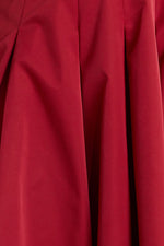 CRIMSON TWIRL WOVEN MIDI DRESS