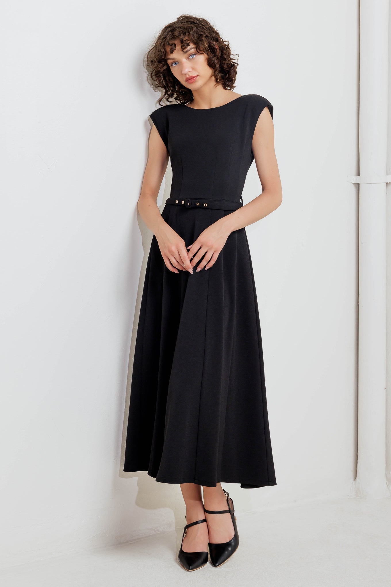 MODERN MONA WOVEN MIDI DRESS - By Baano