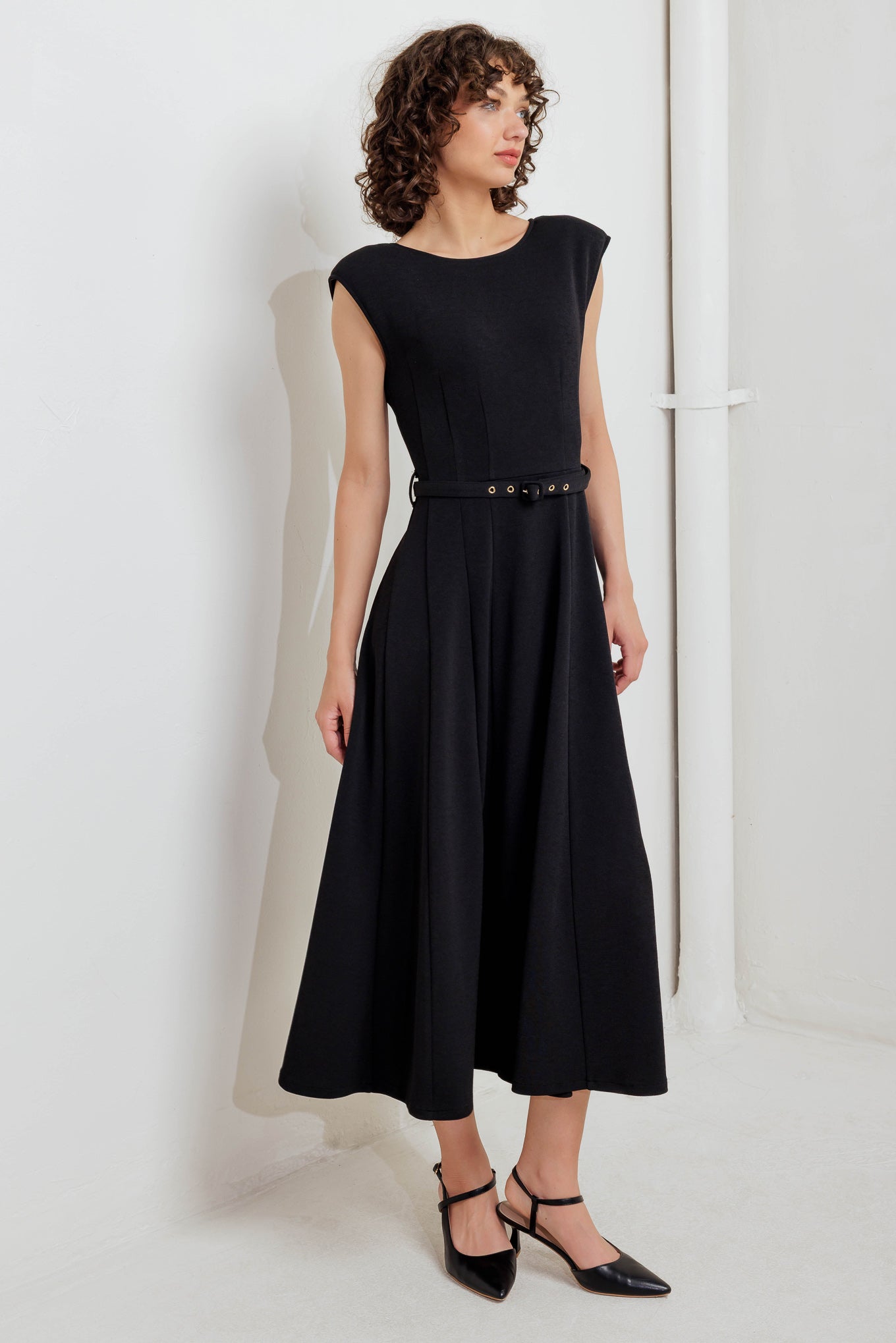 MODERN MONA WOVEN MIDI DRESS - By Baano