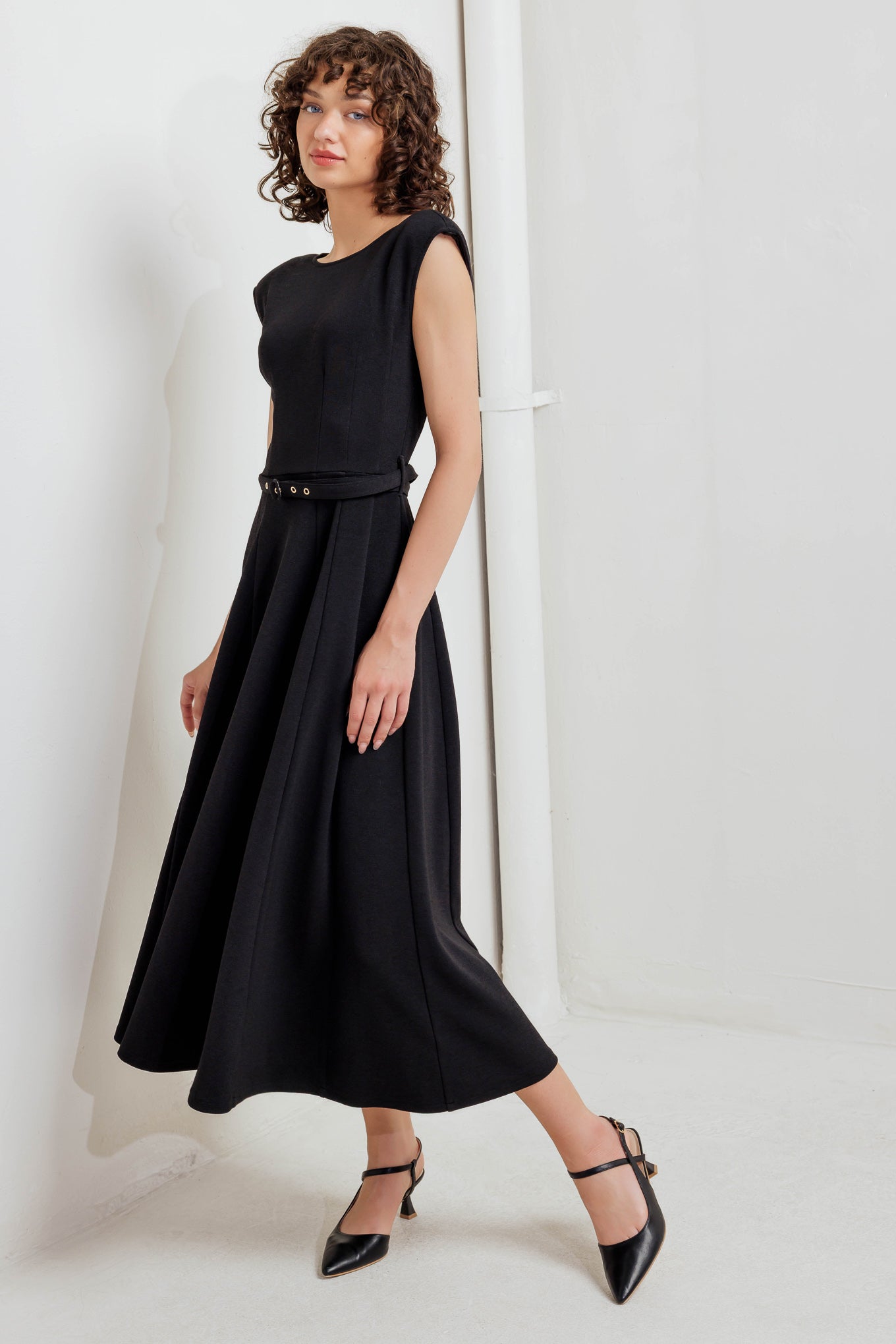 MODERN MONA WOVEN MIDI DRESS - By Baano