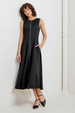 URBAN FRAME WOVEN MIDI DRESS - By Baano