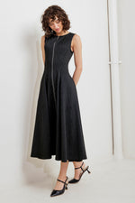 URBAN FRAME WOVEN MIDI DRESS - By Baano