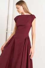 BERRY ARCHIVE ELEGANCE WOVEN MIDI DRESS