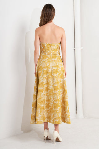 VERA BLOOM JACQUARD MIDI DRESS - By Baano